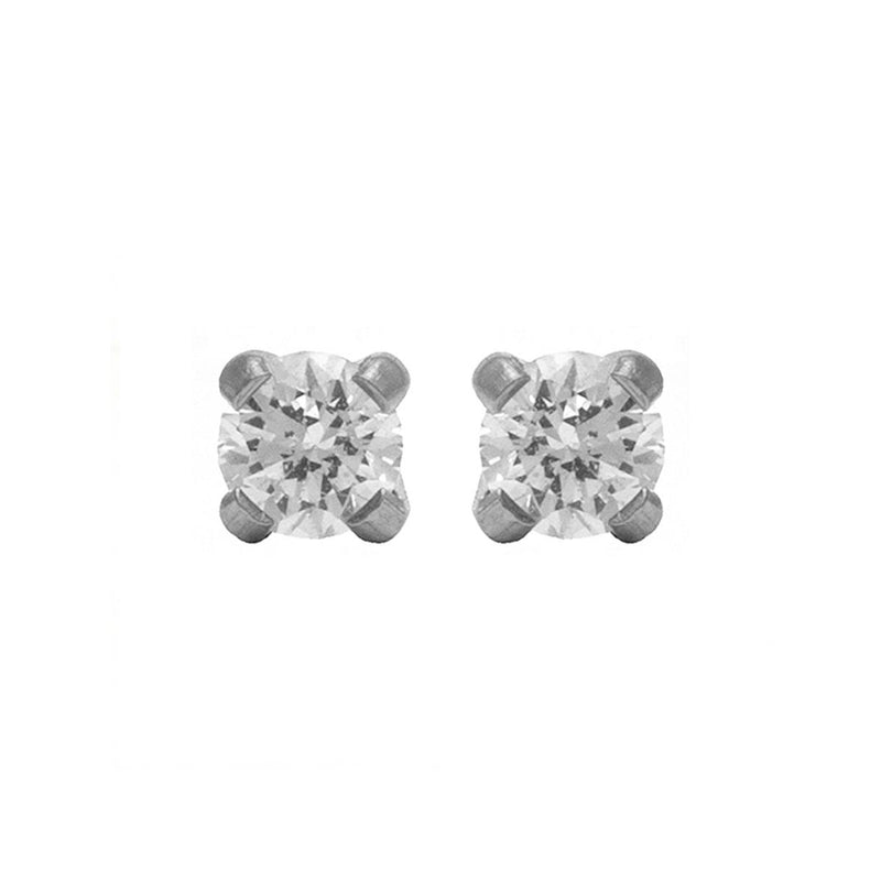Studex Stainless Steel Tiffany 4mm Cubic Zirconia Kits