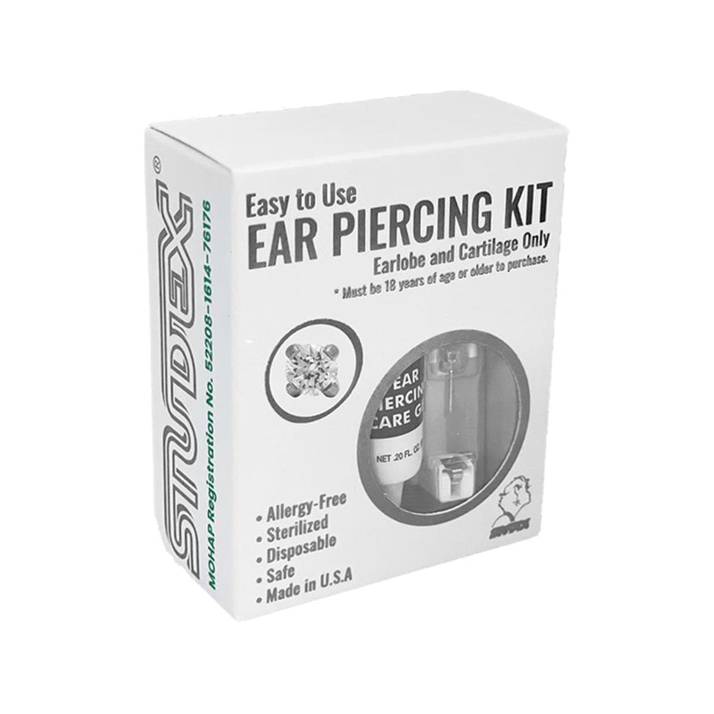 Studex Stainless Steel Tiffany 4mm Cubic Zirconia Kits