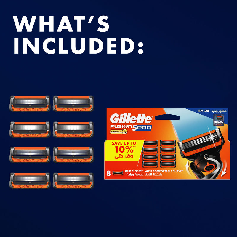 Gillette Blades Proglide Power 8 Refills