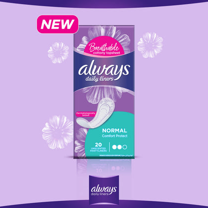 Always Liner Comfort Protect 40+20 Count - Chemist Warehouse UAE
