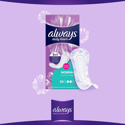 Always Liner Comfort Protect Fresh Scent 40 Count - Chemist Warehouse UAE
