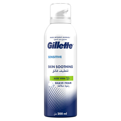 Gillette Shaving Foam Sensitive Soothing 200ml - Chemist Warehouse UAE