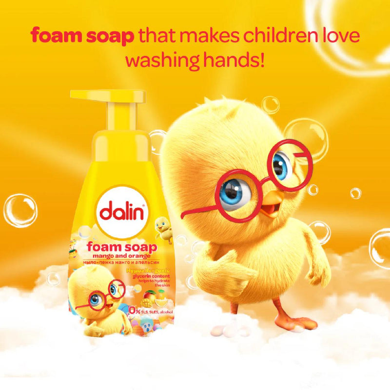 Dalin Kids Foam Soap Mango & Orange 200ml