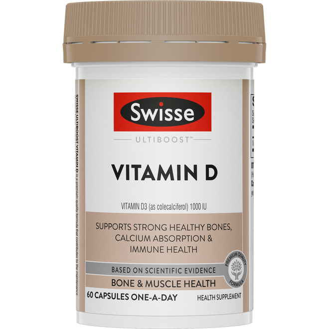 Swisse Ultiboost Vitamin D 60 Capsules