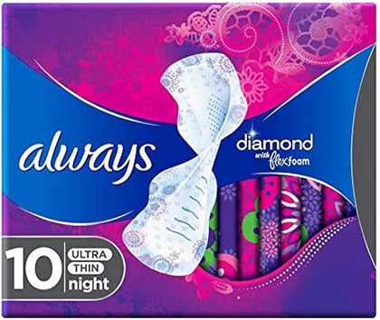 Always Diamond FlexFoam Radiant 10 Count - Chemist Warehouse UAE