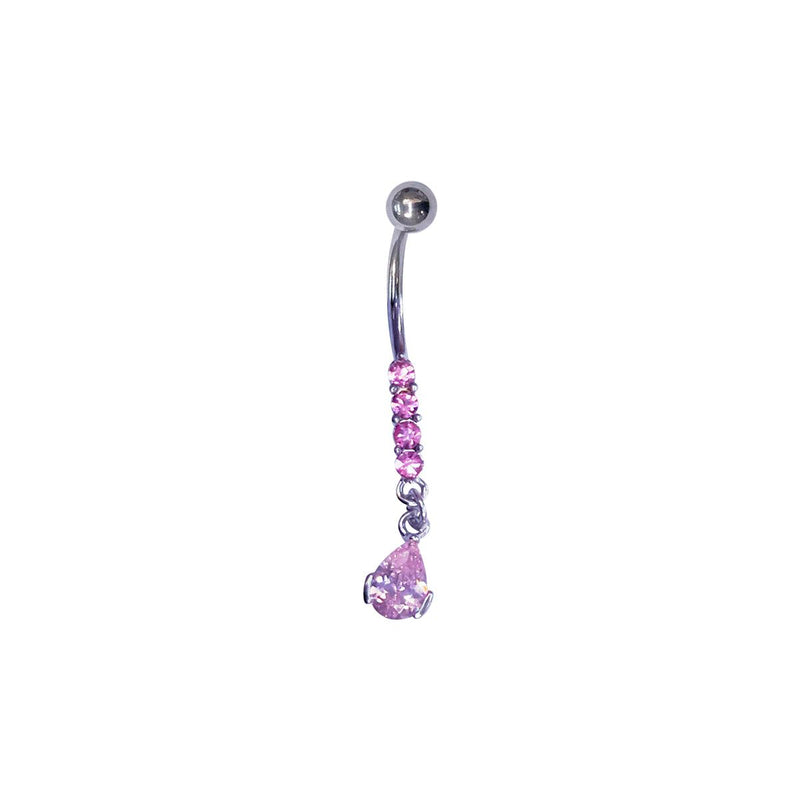 Studex Stainless Steel Double Jewel Tear Drops Rose