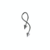 Studex Stainless Steel Spiral Spike 14G Navel