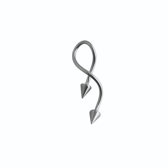 Studex Stainless Steel Spiral Spike 14G Navel