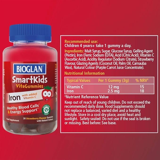 Bioglan Smart Kids Iron 30 Gummies