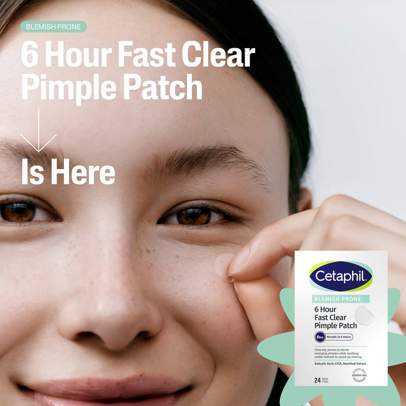 Cetaphil Gentle Clear 6 Hour Fast Clear Pimple Patches 24 Patches