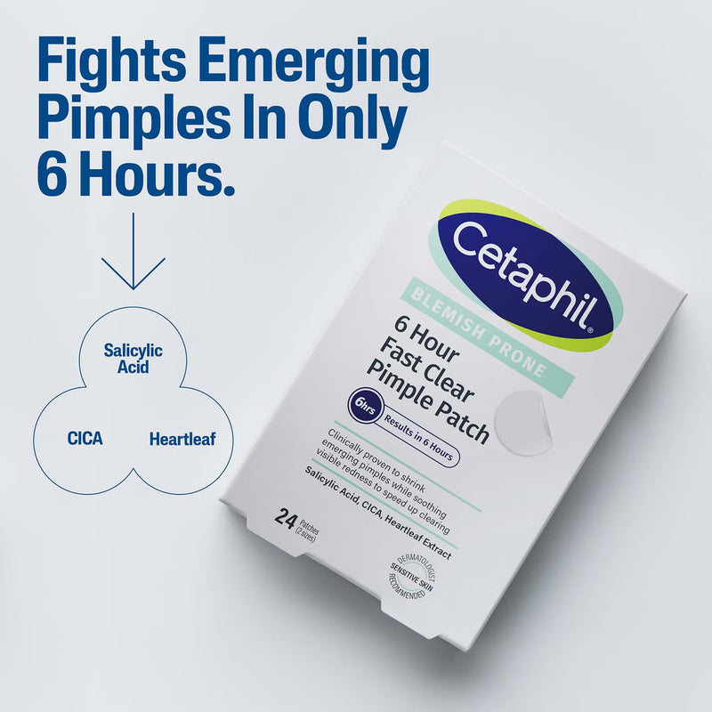 Cetaphil Gentle Clear 6 Hour Fast Clear Pimple Patches 24 Patches