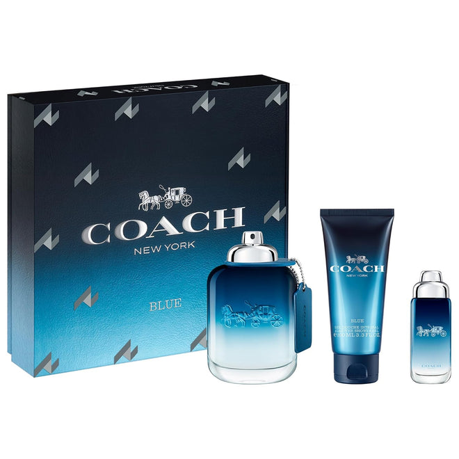 Coach Blue (M) EDT 100ml + EDT 15ml + All Over Shower Gel 100ml Gift Set