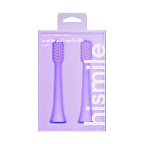 Hismile Electric Toothbrush Head Refills Purple 2 Pack