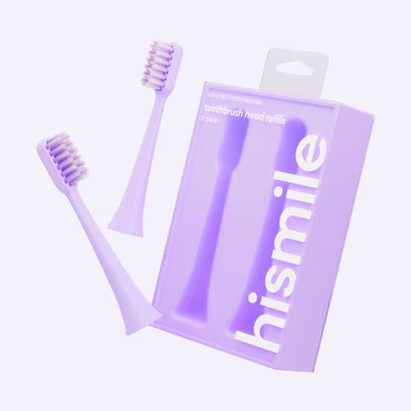 Hismile Electric Toothbrush Head Refills Purple 2 Pack