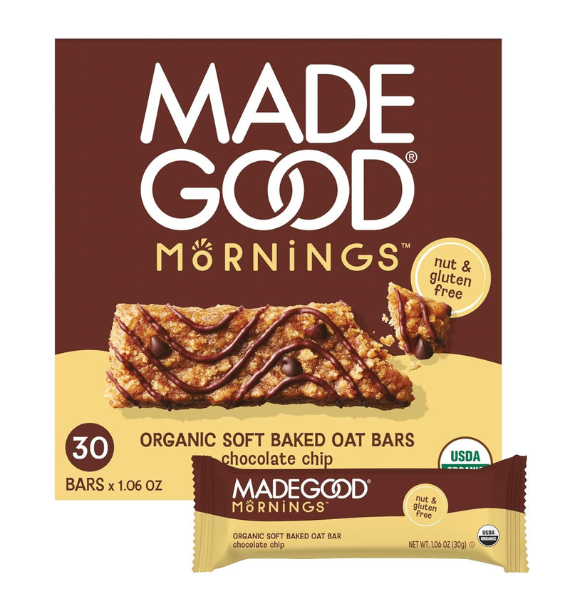 Made Good Mornings Soft Bake Oat Bars Chocolate Chip 150g 5 Packs