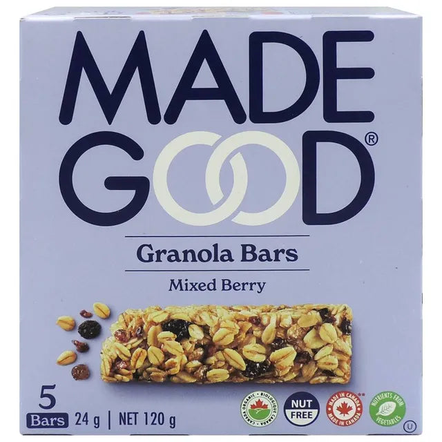 Made Good Granola Bars Mixed Berry 120g 5 Packs