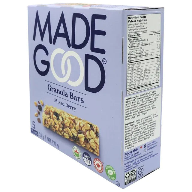 Made Good Granola Bars Mixed Berry 120g 5 Packs