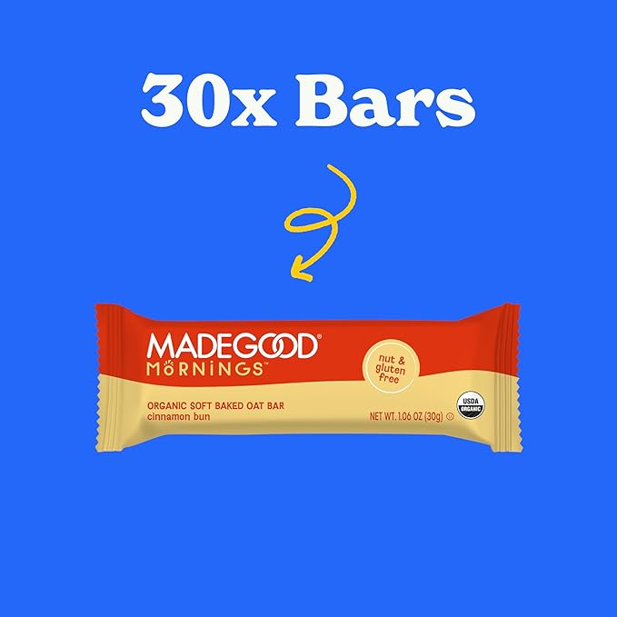 Made Good Mornings Soft Bake Oat Bars Cinnamon 150g 5 Packs
