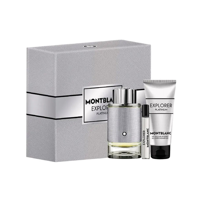Mont Blanc Explorer Platinum (M) Set EDP 60ml + All Over Shower Gel 100ml