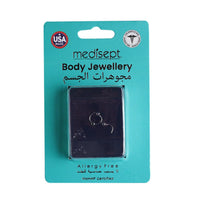 Studex Stainless Steel 20g 1mm Nose Screw AB Crystal/Emerald/Aqua