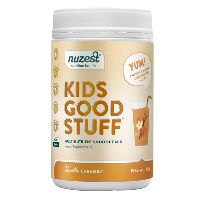 Nuzest Kids Good Stuff Multinutrient Drink Mix Vanilla Caramel 225g