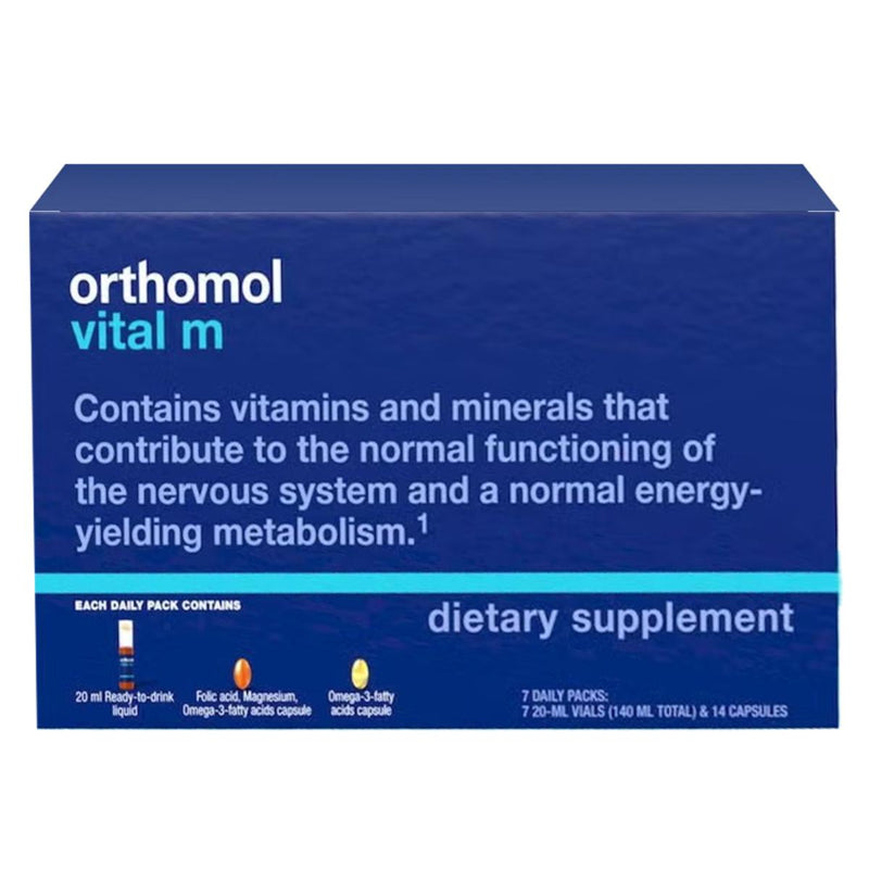 Orthomol Vital M 20ml 7 Vials & 7 Capsules