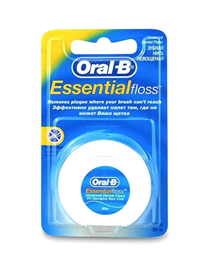 Oral B Essential Floss Unwaxed 50m - Chemist Warehouse UAE