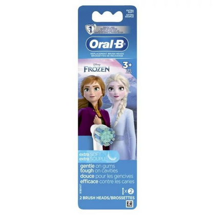 Oral B Replacement Brush Heads Kids Extra Soft Frozen 2 Packs - Chemist Warehouse UAE
