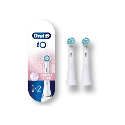 Oral B Replacement Brush Heads iO Gentle Care White 2 Packs - Chemist Warehouse UAE