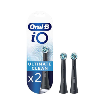 Oral B Replacement Brush Heads iO Ultimate Clean Black 2 Packs - Chemist Warehouse UAE