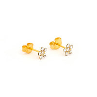 Studex Gold Plated Daisy April Crystal