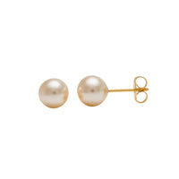 Studex Gold Plated 7mm White Pearl
