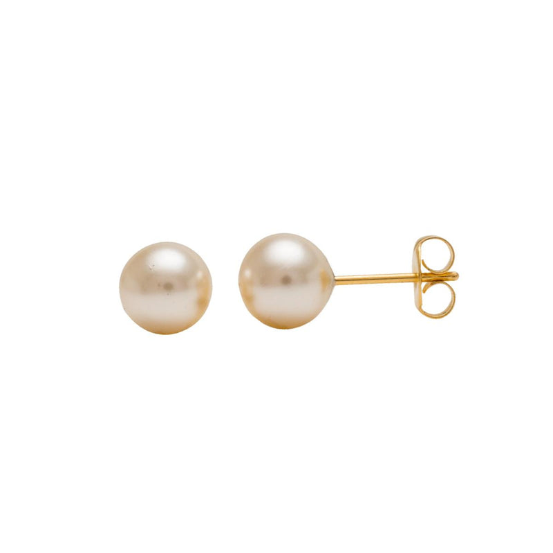 Studex Gold Plated 7mm White Pearl