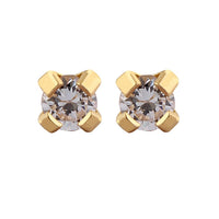 Studex Gold Plated 2mm Cubic Zirconia