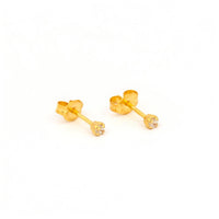 Studex Gold Plated 2mm Cubic Zirconia