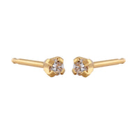 Studex Gold Plated 2mm Cubic Zirconia