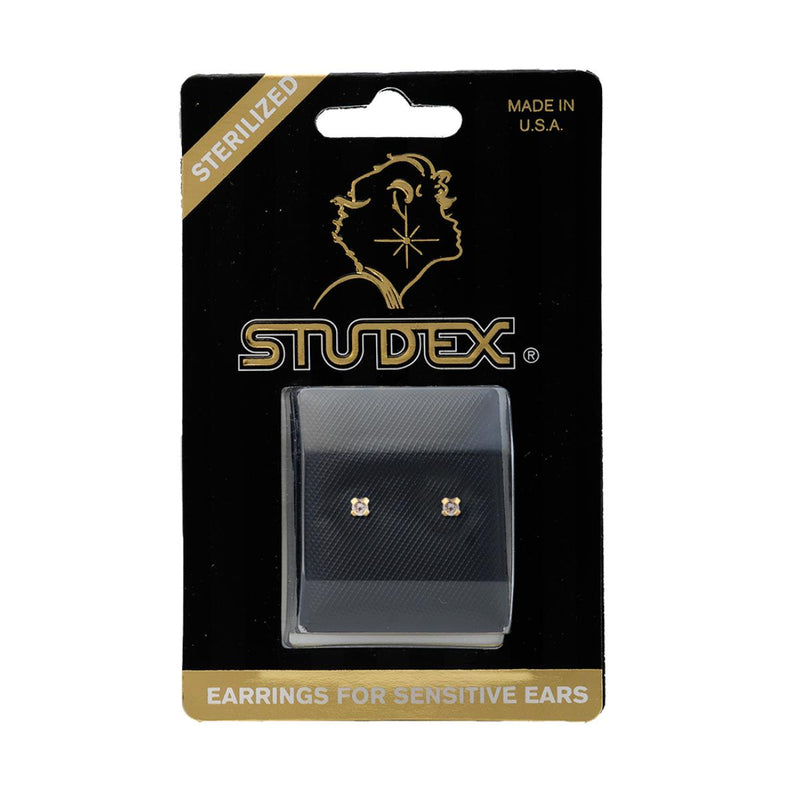 Studex Gold Plated 2mm Cubic Zirconia