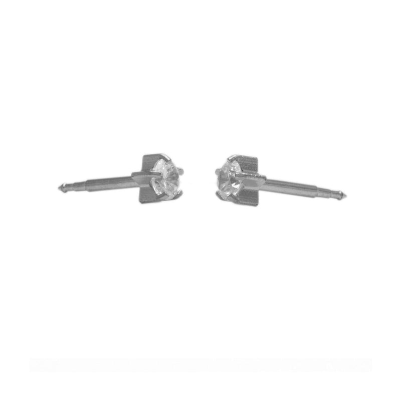 Studex Stainless Steel Maxi Tiffany Cubic Zirconia Card Deluxe