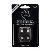 Studex Stainless Steel Maxi Tiffany Cubic Zirconia Card Deluxe