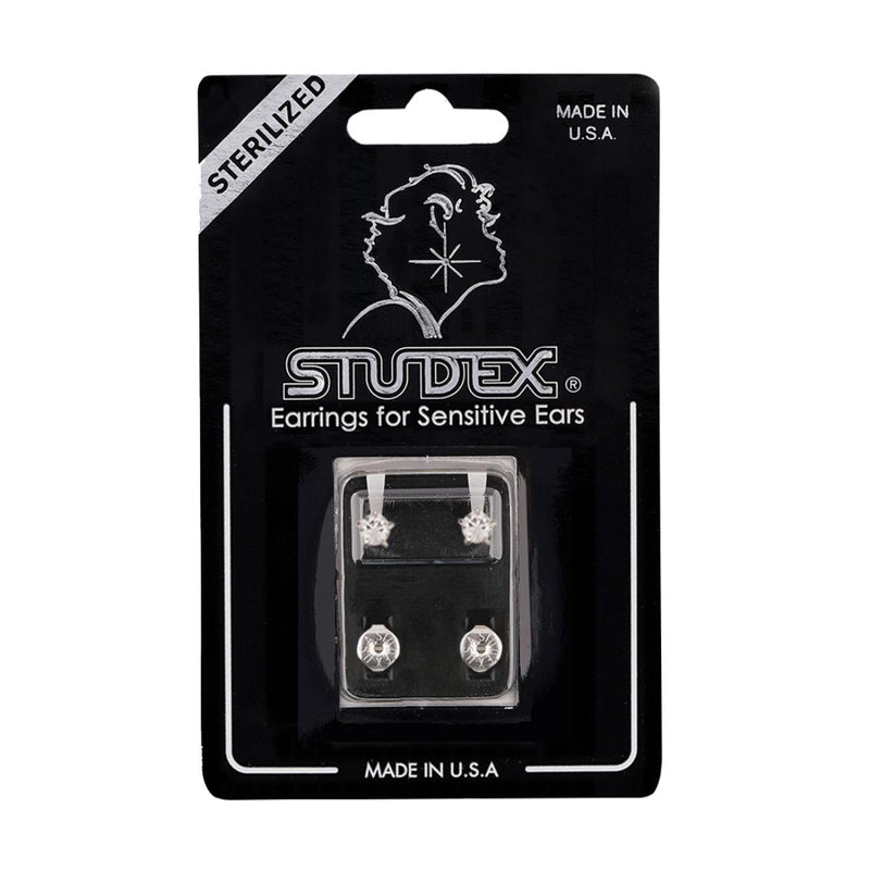Studex Stainless Steel Maxi Tiffany Cubic Zirconia Card Deluxe