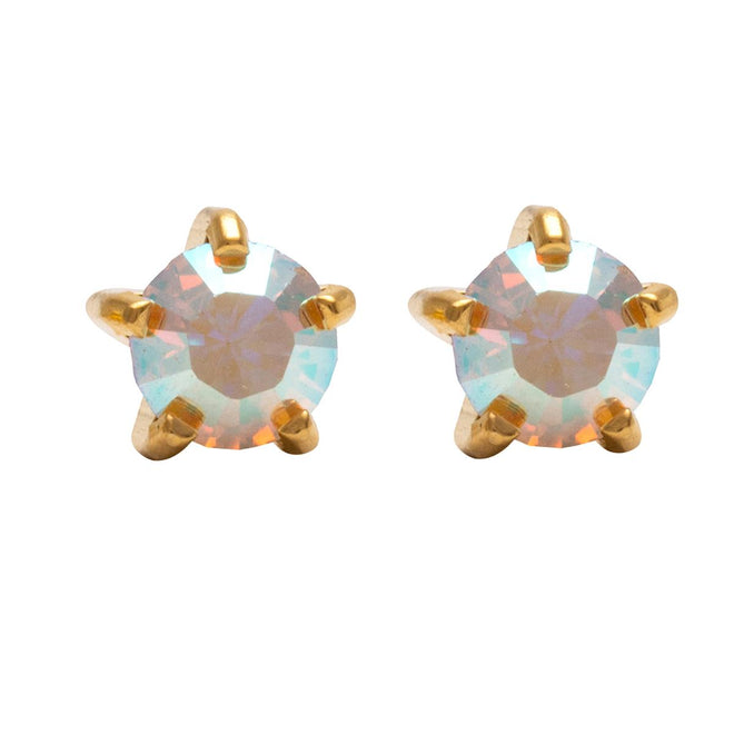 Studex Gold Plated Maxi Tiffany AB Crystal Card