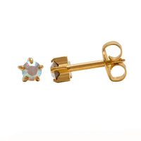 Studex Gold Plated Maxi Tiffany AB Crystal Card