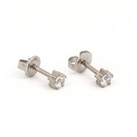 Studex Stainless Steel Super Maxi Tiffany Cubic Zirconia Card Deluxe