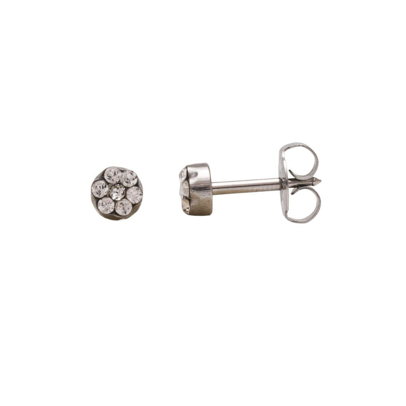 Studex Stainless Steel April Crystal Card Deluxe