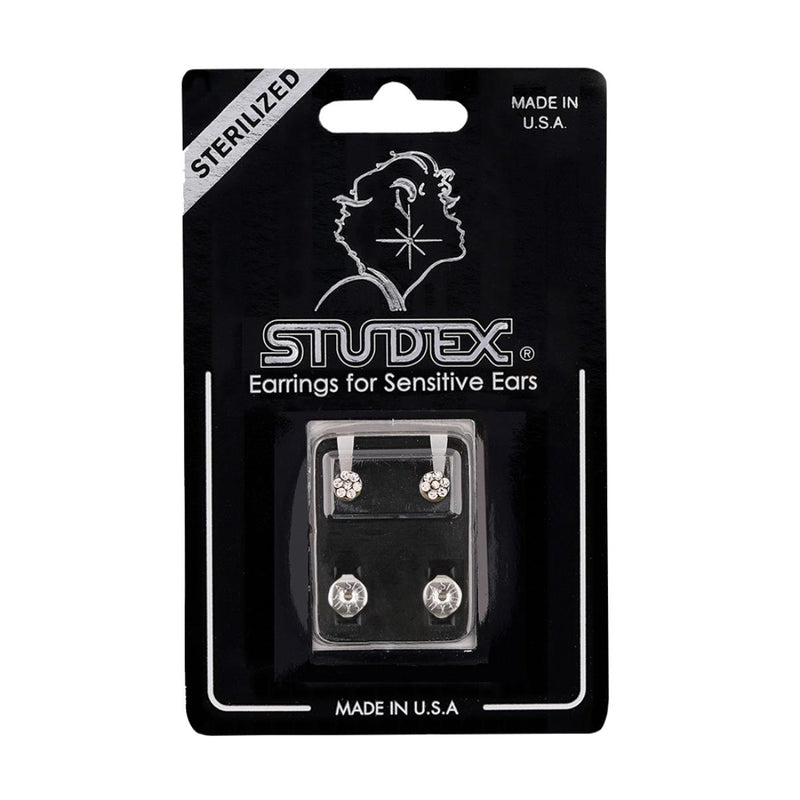 Studex Stainless Steel April Crystal Card Deluxe