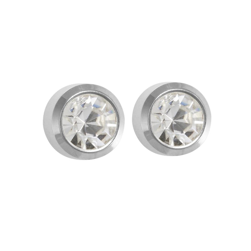 Studex Stainless Steel Mini Birthstone April Crystal Card
