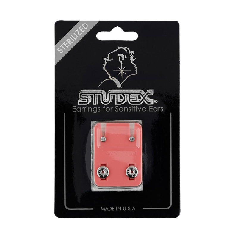 Studex Stainless Steel Mini Birthstone April Crystal Card
