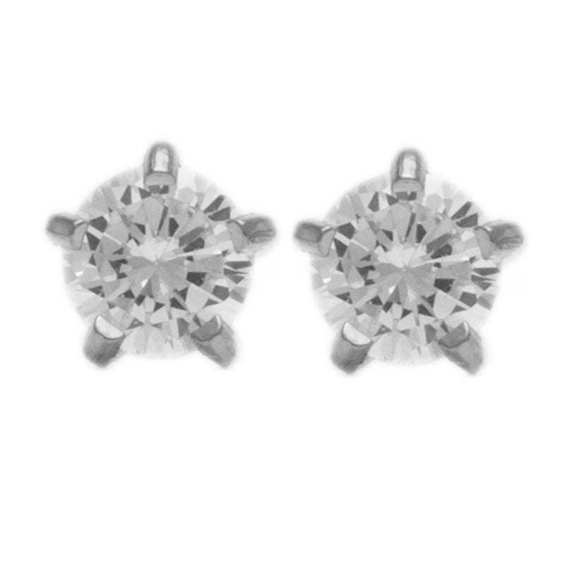 Studex Stainless Steel Regular Tiffany Cubic Zirconia Card Deluxe
