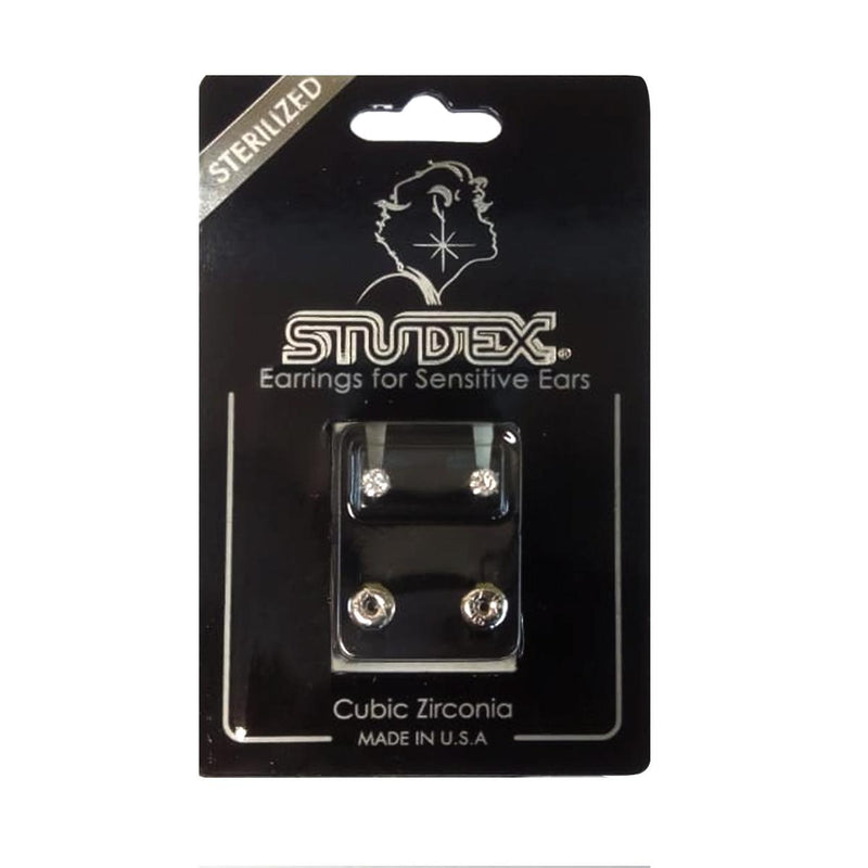 Studex Stainless Steel Regular Tiffany Cubic Zirconia Card Deluxe