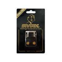 Studex Gold Plated Regular Tiffany Cubic Zirconia Card Deluxe